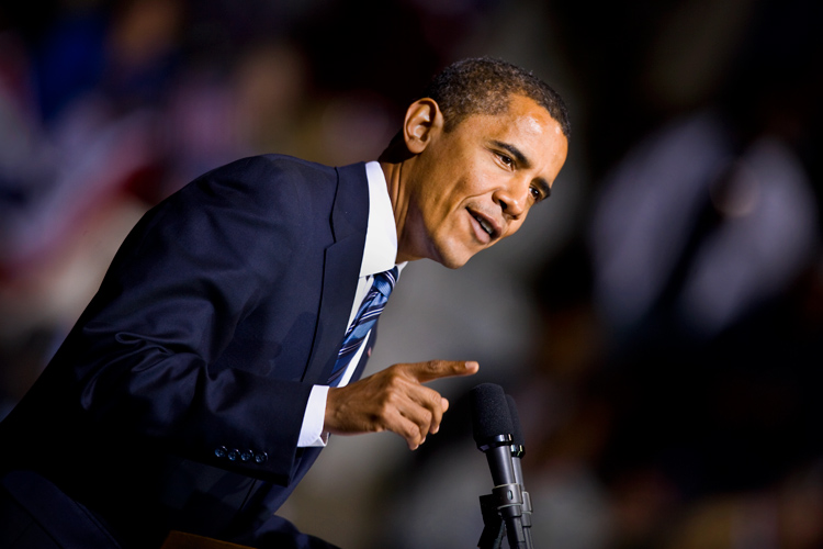 President Obama Speaking in Richmond : VA : USA