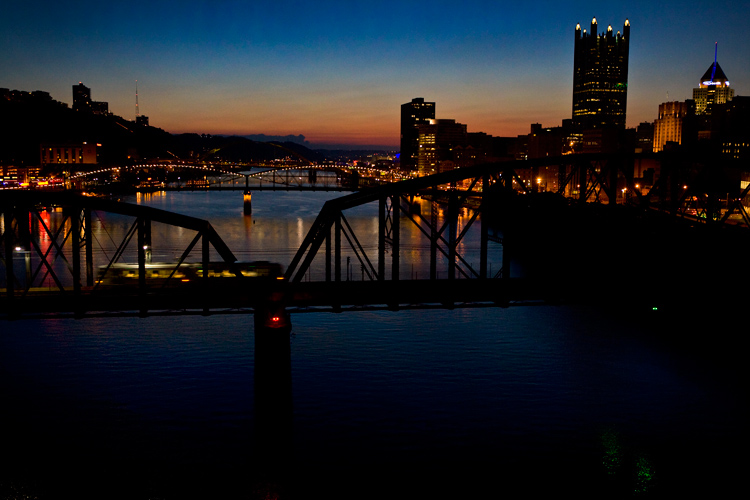 View from The City of Bridges : Pittsburgh : USA