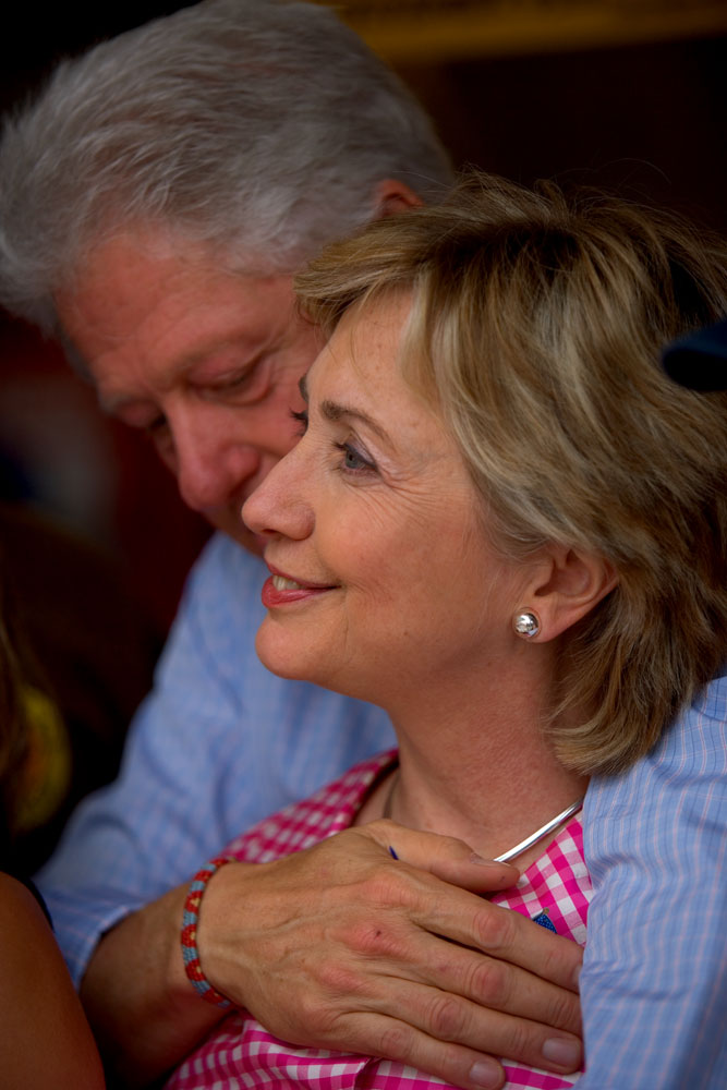 Senator Hillary Rodham Clinton and husband Bill