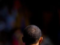 Back  of Barack Obama : Richmond : Virginia