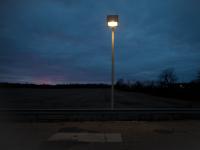Gas Station Lamp On The Edge of Columbus : Ohio : USA