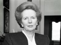 Margaret Thatcher at the End of her Reign : Westminster : London 