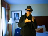 Jez Self portrait as Blues Bro : Sweet Home Chicago : USA