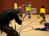 Jez Coulson making a Photograph : After School Soccer : USA