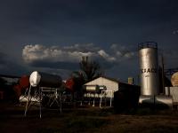 Marfa Fuel Tanks : Waiting for Rain in The High Desert : Texas