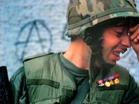 Weeping Croat Soldier : Osijeck : Croatia 1991