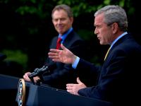 Bush Blair Final Show #3 : White House Rose Garden DC