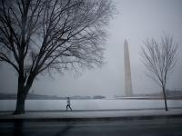 Ice Storm Runner : Washington Monument : DC