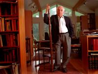 Bernard Lewis in his Library  : Princetown : NJ