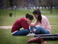Prayer and tears : Virginia Tech Campus : Blacksburg Virginia