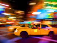 Speeding Taxi in Camera Bag Horror : Penn Station : NYC